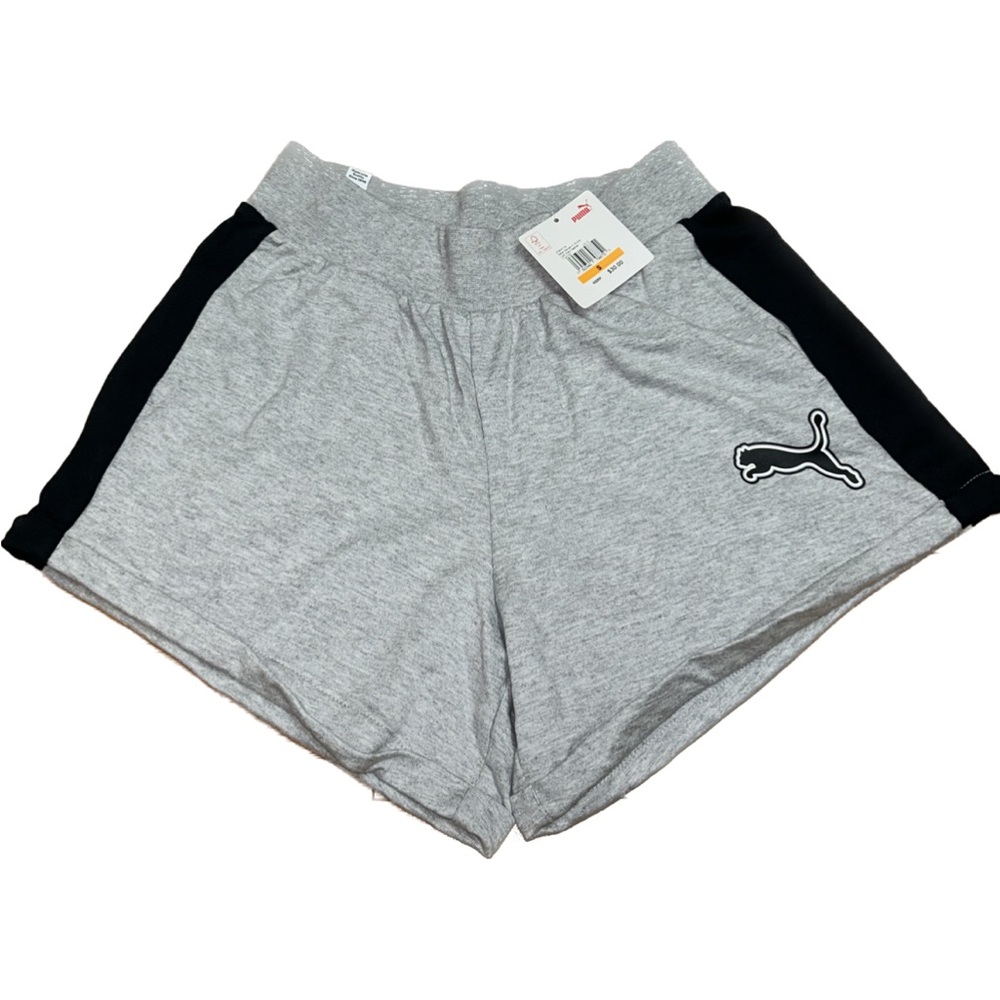 Womens Casual Shorts Puma Rebel Reload 4” Light Heather Grey NWT